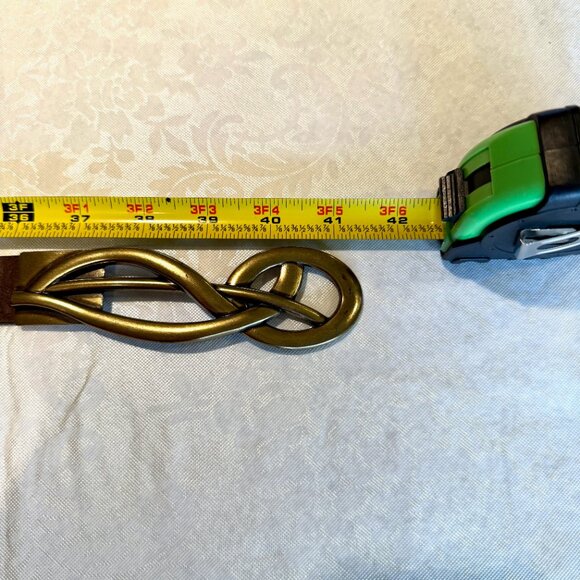 Chico’s Women’s Belt – Brown w/ Antique Gold Musical Note Clasp – RM#77984 - Picture 12 of 12